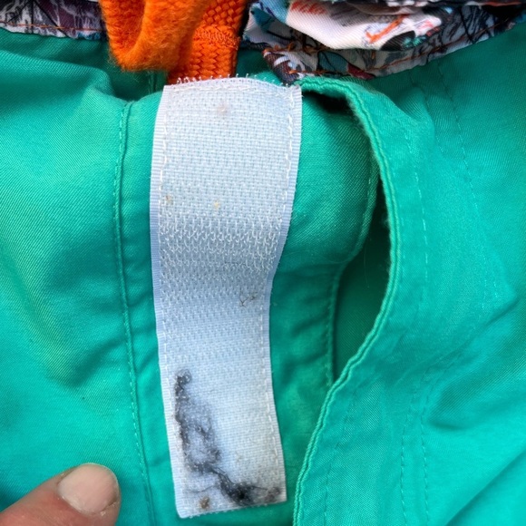 Men's Robert Graham Board Shorts Green Teal Solid 36 Beach Surf Swim Preppy Sun - Picture 6 of 16